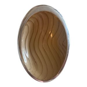 Nambe Silver Enamel Oval Dish